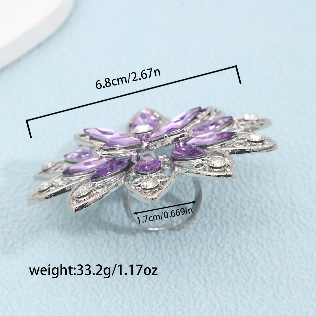 Everyday Floral Embellished Ring for Parties & Weddings